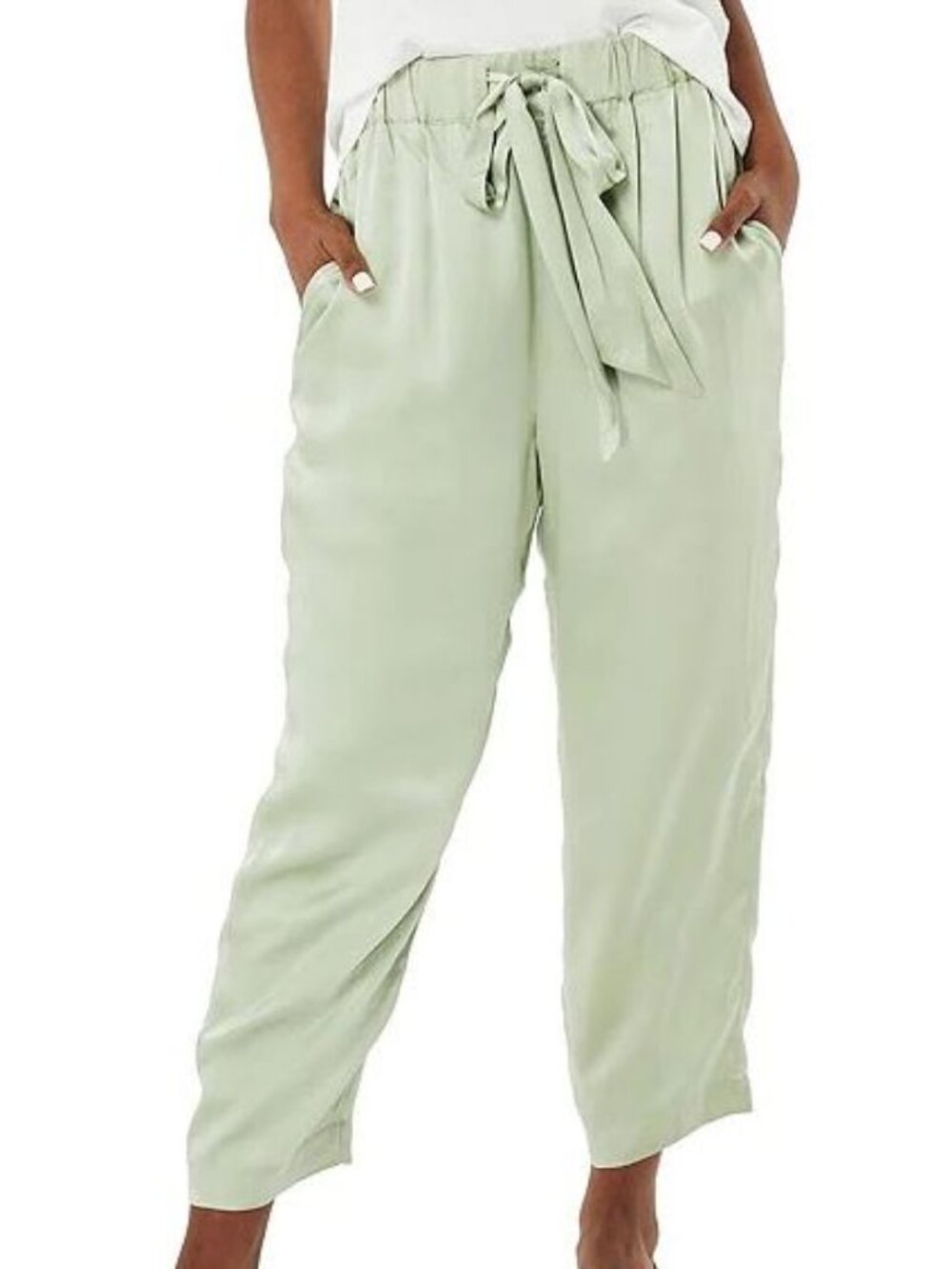 Excellent Condition, SZ M (see measurements) Roller Rabbit Silk Pants, Green